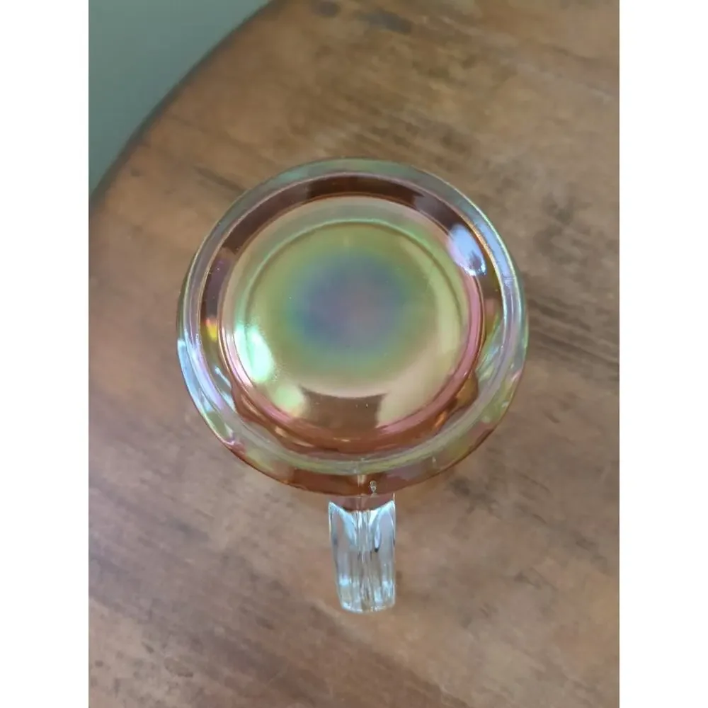 Vintage Carnival Glass Paneled Creamer